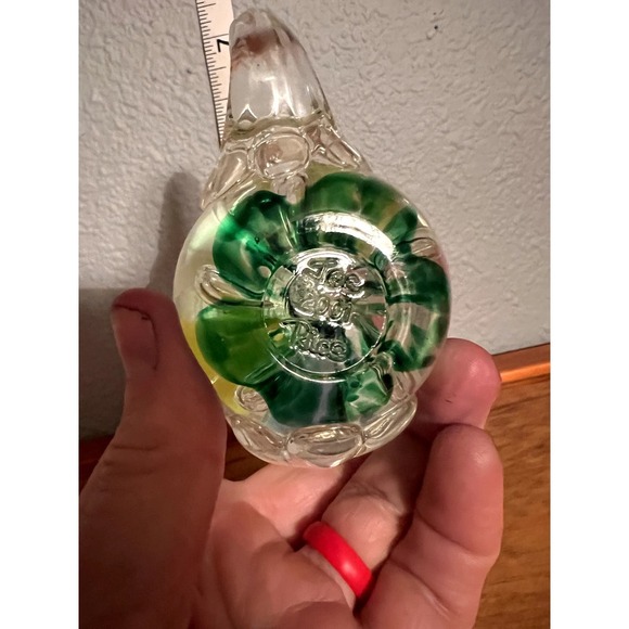 Joe Rice - St. Clair Glass Teapot Paperweight Ring Holder Pastel Spring‎ Flowers - Picture 3 of 3